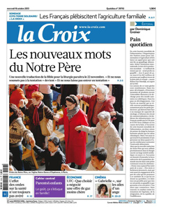 journal La Croix du 16 octobre 2013